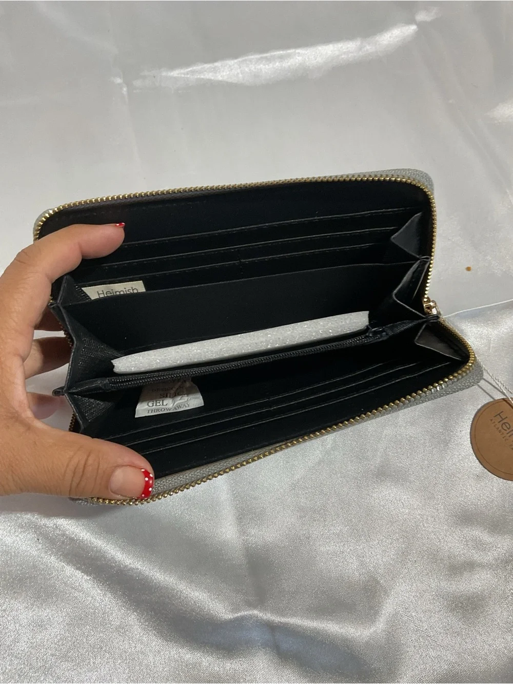Heimish Light Blue Eye Graphic Zip Wallet